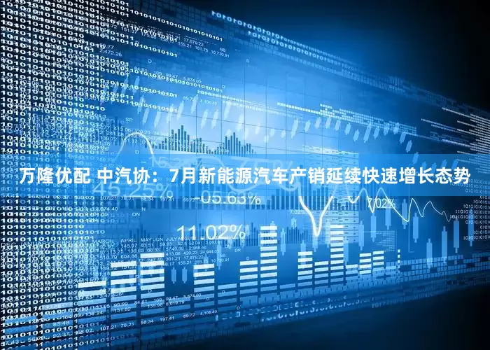 万隆优配 中汽协：7月新能源汽车产销延续快速增长态势